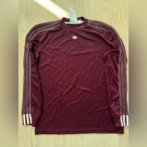 Adidas Originals x Alexander Wang soccer jersey longsleeve - Maroon